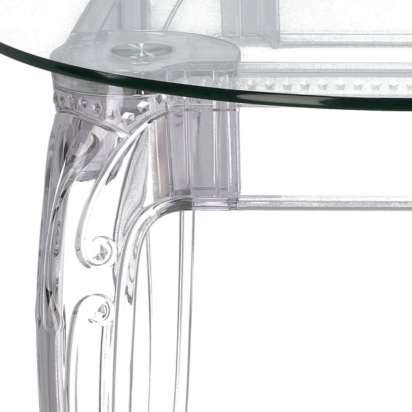 Stół Ghost 80cm transparentny - Intesi